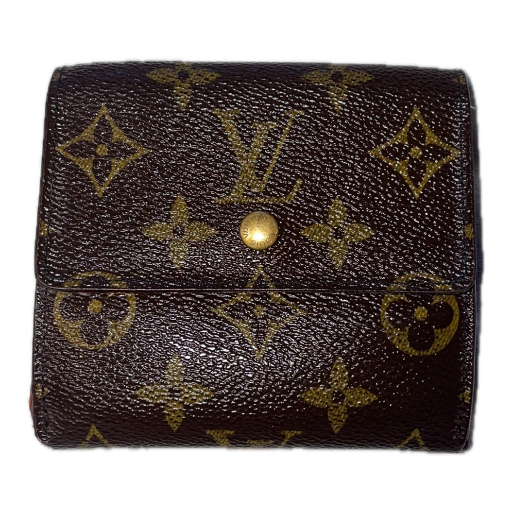 Louis Vuitton Elise Trifold Monogram Canvas Leather Wallet